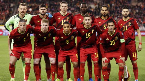 <p>Die Roten Teufel vor dem Spiel gegen Zypern am 19. November.</p>