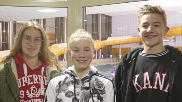 <p>Die Distriktmeister der SSSV: Laura Argun, Zoe Backes und Levy Cohnen (v.l.n.r.)</p>