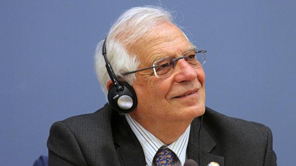 <p>Josep Borrell bei einer Pressekonferenz Ende August 2019</p>