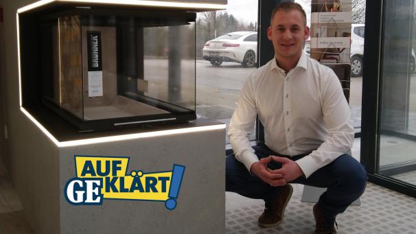 <p>Jacky Mertes – hier im neuen Sitz seines Unternehmens Mertes Energie in Bütgenbach – hat viele Ausbildungen absolviert, unter anderem im Bereich Kaminofenbau.</p>