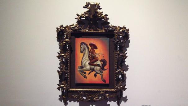 <p>Nackt, mit rosa Sombrero und Hackenschuhen: So haben die Mexikaner ihren Nationalhelden Zapata noch nie gesehen.</p>