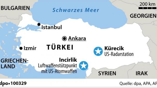 <p>US-Luftwaffenstützpunkt und -anlage in der Türkei</p>
