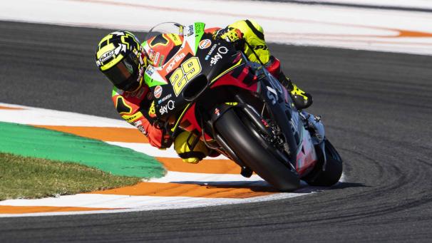 <p>Andrea Iannone auf der Rennstrecke</p>