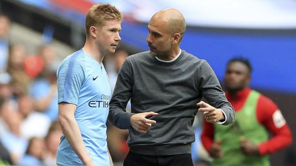 <p>Der Schüler und sein Mentor: Kevin De Bruyne (links) und Pep Guardiola.</p>