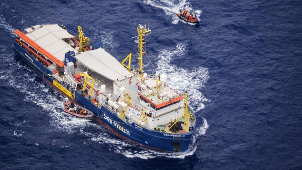 <p>Die „Sea Watch 3“ im Einsatz</p>