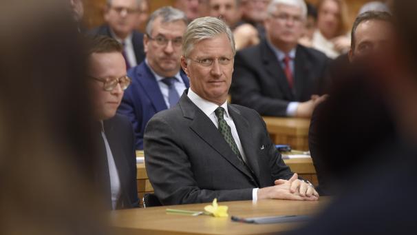 <p>Zu Gast im Parlament der Deutschsprachigen Gemeinschaft: König Philippe.</p>