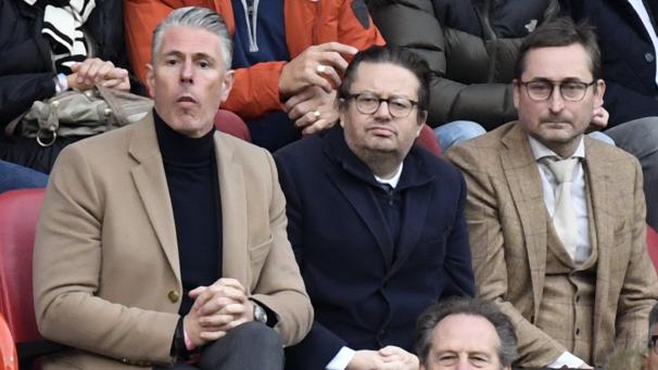 <p>Sportdirektor Michael Verschueren und Präsident Marc Coucke.</p>