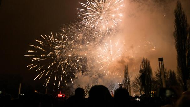<p>Feuerwerk in Brüssel Ende Dezember 2018</p>