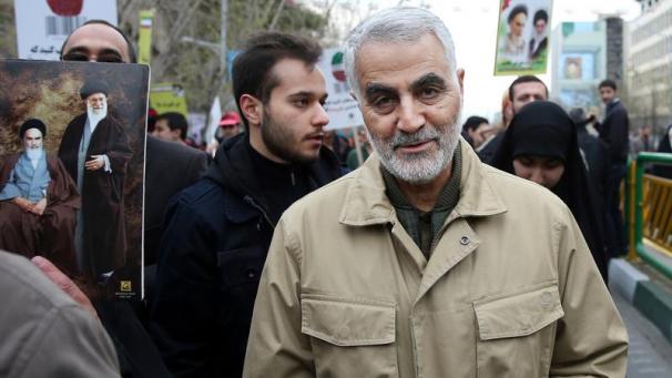 <p>Ghassem Soleimani, der Kommandeur der iranischen Al-Kuds-Brigaden, bei der jährlichen Kundgebung zum Jahrestag der islamischen Revolution von 1979. Er ist bei einem Raketenangriff nahe des Flughafens von Bagdad getötet worden.</p>