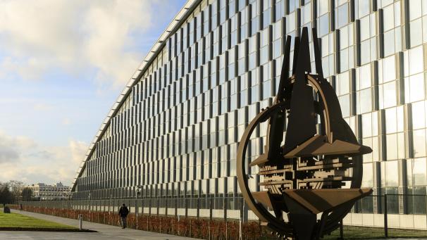 <p>Das Nato-Hauptquartier in Brüssel.</p>