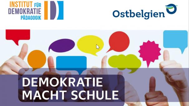 <p>Titelseite des Projektes „Demokratie macht Schule“</p>