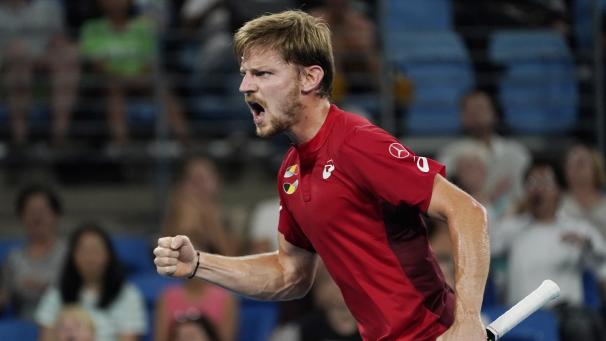 <p>David Goffin spielte sich gegen Grigor Dimitrov zwischenzeitlich in einen Rausch.</p>