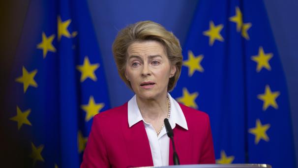 <p>Ursula von der Leyen, Präsidentin der Europäischen Kommission, gab Statement zu den Spannungen im Nahen Osten ab.</p>