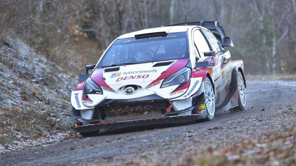 <p>Der Franzose Sébastien Ogier bei den ersten Testfahrten im Toyota Yaris WRC.</p>