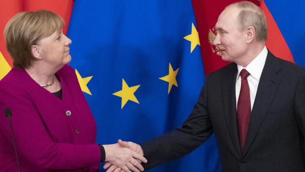 <p>Selbst die Körpersprache hat sich geändert:Merkel und Putin in Moskau.</p>