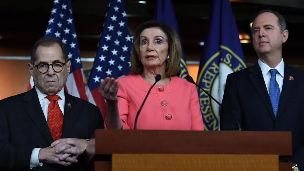 <p>Nancy Pelosi hat die Ermittlungen eingeleitet.</p>