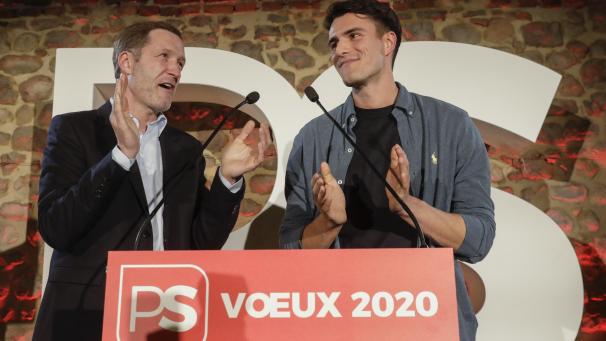 <p>Bande zwischen PS und SP.A: Parteichefs Paul Magnette (l.) und Conner Rousseau.</p>