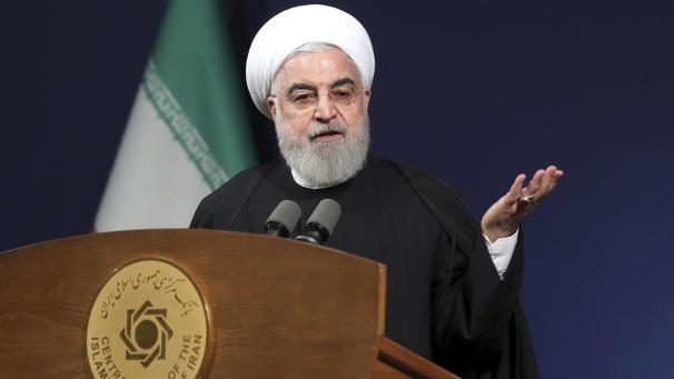 <p>Hassan Ruhani, Präsident des Iran, spricht vor den Direktoren der iranischen Zentralbank.</p>