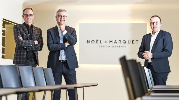 <p>Das Team hinter der Neuausrichtung der Marke nmc: Hubert Bosten, CEO (M.), Bereichsleiter Design Elements Roger Aussems (r.) und Marketing-Manager Stephan Offermann.</p>