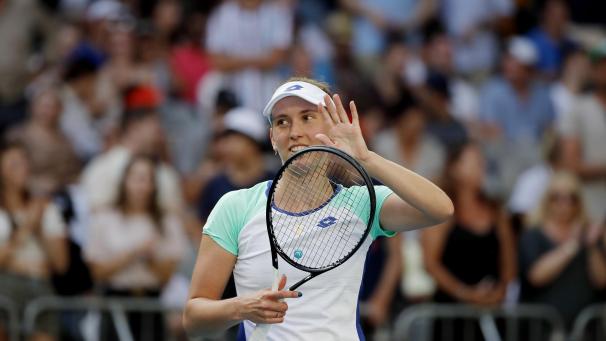 <p>Elise Mertens freute sich über das Erreichen des Achtelfinales.</p>