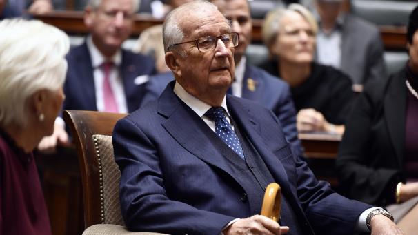 <p>König Albert II während des Königsfestes in Brüssel im November 2019.</p>