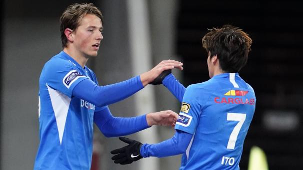 <p>Sander Berge (l.) steht vor einem Wechsel in die Premier League.</p>