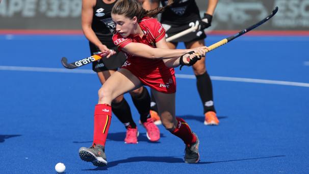 <p>Die Belgierin Alexia 't Serstevens am Ball.</p>