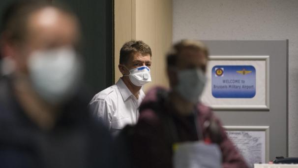 <p>Eine Innenansicht des Militärkrankenhauses Königin Astrid, das auf die Ankunft das Flugzeugs mit belgischen und europäischen Bürgern aus Wuhan wartete.</p>