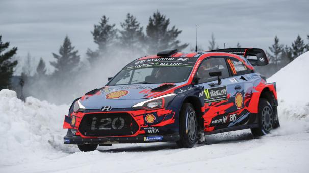 <p>Thierry Neuville bei der Schweden-Rallye 2019.</p>