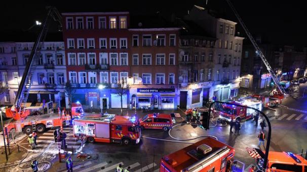<p>Großeinsatz für die Feuerwehr im Norden Brüssels.</p>