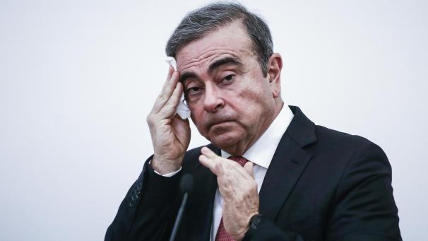 <p>Carlos Ghosn, ehemaliger Vorstandschef des französisch-japanischen Autobündnisses Renault-Nissan-Mitsubish, während einer Pressekonferenz.</p>