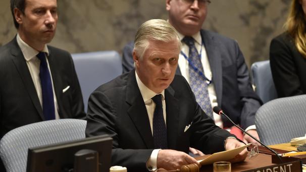 <p>König Philippe bei seiner Ansprache im UN-Sicherheitsrat.<br />
Foto: Photo News</p>