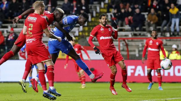 <p>Paul Onuachu erzielte das erste Tor des Abends.</p>