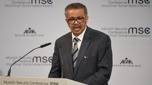 <p>Tedros Adhanom Ghebreyesus, Generaldirektor der Weltgesundheitsorganisation, spricht auf der 56. Münchner Sicherheitskonferenz zum Thema Coronavirus.</p>