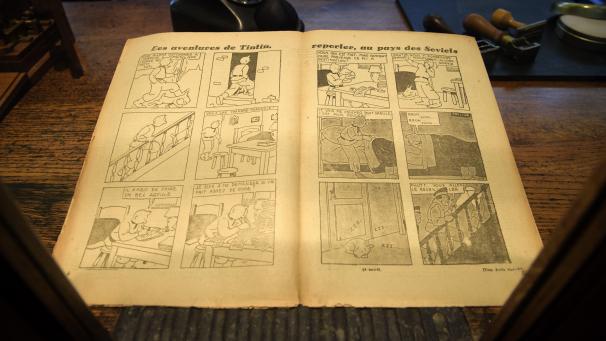 <p>„Tim im Land der Sowjets“ erschien zunächst 1929 und 1930 als Fortsetzungsgeschichte in einer Zeitschrift.</p>
