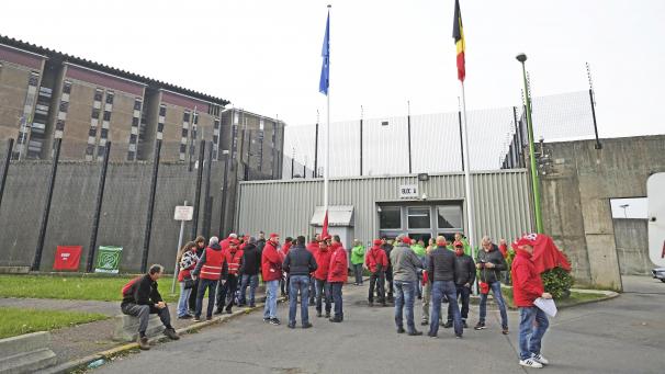 <p>Wärter des Gefängnisses von Lantin (Lüttich) streiken.</p>