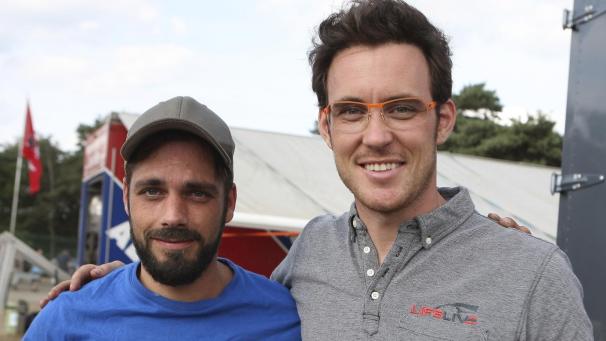 <p>Schon 2019 traten Thierry Neuville und Dany Born (l.) in Maasmechelen gegeneinander an.</p>