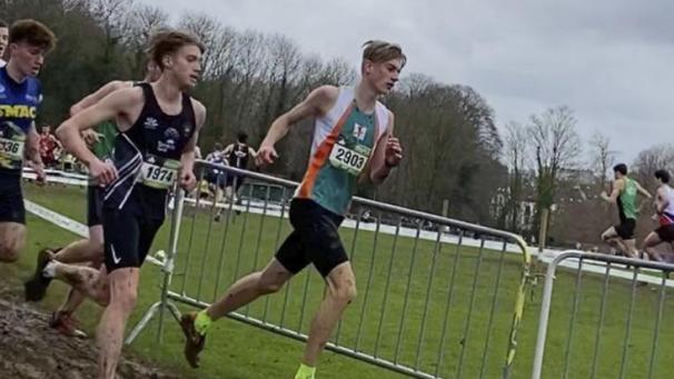 <p>Niclas Holper (rechts) zeigte sich mit seinem Lauf zufrieden.</p>