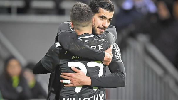 <p>Danijel Milicevic mit Saeid Ezatolahi</p>