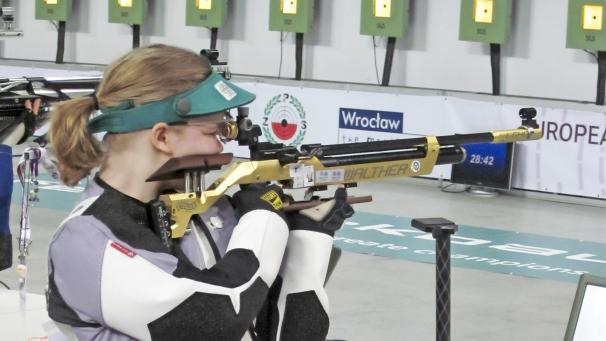 <p>Melissa Gehlen erreichte bei der EM eine Ausbeute von 609.1 Zählern.</p>