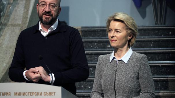 <p>Feststellung des kollektiven Scheiterns, auch in der Flüchtlingsfrage: EU-Kommissionspräsidentin von der Leyen und Ratspräsident Michel</p>