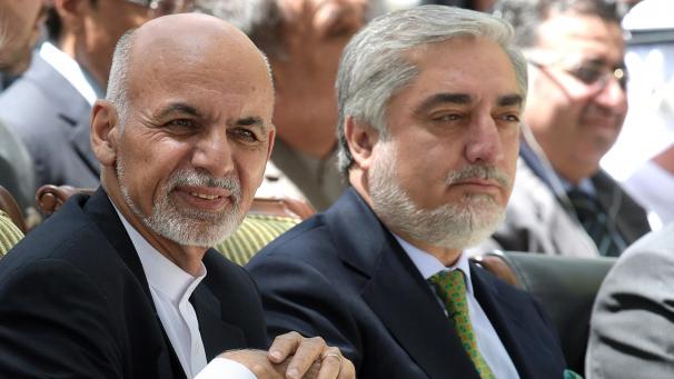 <p>Der afghanische Amtsinhaber Aschraf Ghani (l.) und sein Rivale und bisheriger Regierungsgeschäftsführer Abdullah Abdullah.</p>