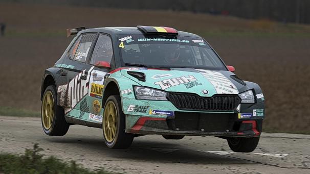 <p>Die neue South Belgian Rally fällt der Coronakrise zum Opfer. Hier Ghislain de Mévius (Skoda).</p>