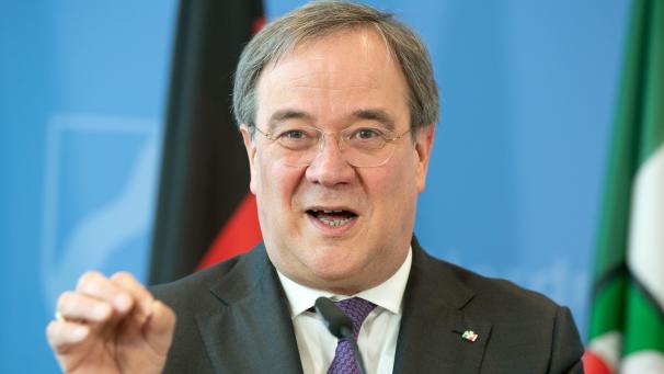 <p>Armin Laschet (CDU), Ministerpräsident von Nordrhein-Westfalen, gibt ein Statement ab.</p>