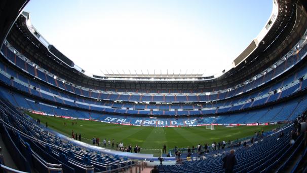 <p>Blick auf das Stadion von Real Madrid</p>