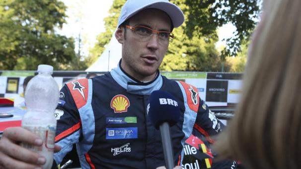 <p>Vorerst keine Interviews mehr für Thierry Neuville im Fahrerlager der Rallyes (so wie hier 2019 in Deutschland), sondern vom heimischen Appartement in Monaco aus.</p>