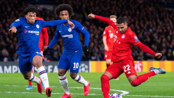 <p>Nach dem 3:0-Sieg im Hinspiel haben die Bayern (Serge Gnabry, rechts) beste Chancen auf das Erreichen des Viertelfinals.</p>