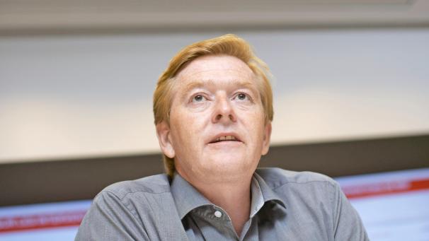 <p>Der Belgien-Chef von MSF, Bertrand Draguez, während der Vorstellung der Studie am Dienstag.</p>