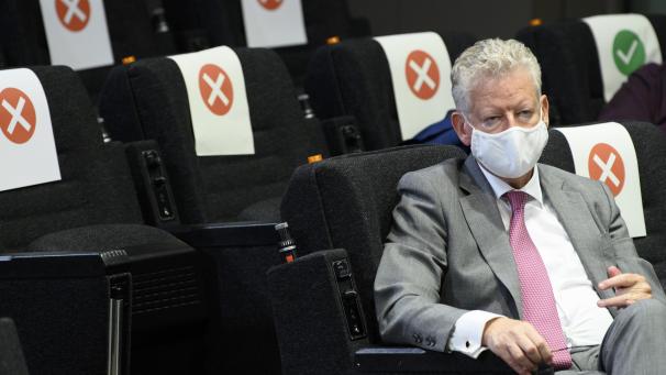 <p>Innenminister Pieter de Crem bei der Pressekonferenz nach der Sitzung des Nationalen Sicherheitsrats am Mittwoch</p>