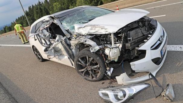 <p>Auffahrunfall am Mittwochnachmittag auf der E 42 bei Francorchamps</p>